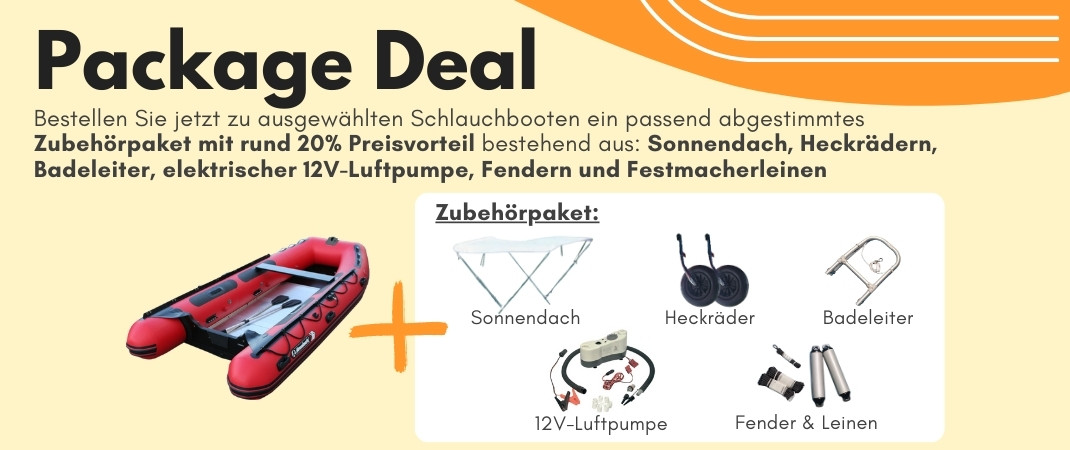 NEU: Schlauchboote mit Package Deal